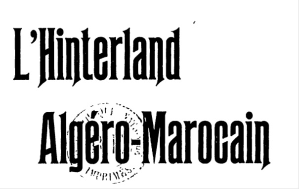  L'interland Algéro-Marocain    